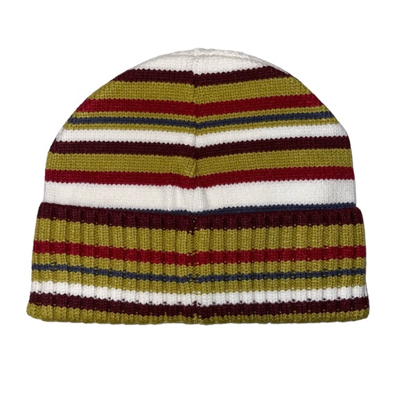 ASOS Fisherman Ribbed Beanie In Multi-Color Stripes - Picture 2 of 5